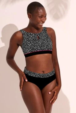 Amoena Prothesen-Bikini-Oberteil Manila -Mode Dessous Geschäft Amoena Bikini Top Manila SB 71659 schwarz weiss 03 1280x1280