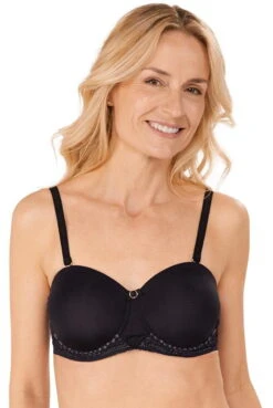 Amoena Prothesen-Bügel-BH Pia -Mode Dessous Geschäft Amoena Prothesen BH Pia WBP 44840 schwarz sand 03 1280x1280