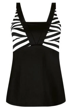 Amoena Prothesen-Tankini-Oberteil Faro -Mode Dessous Geschäft Amoena Tankini Top Faro 71623 schwarz weiss 03 1280x1280
