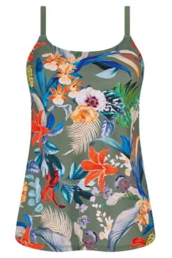 Amoena Prothesen-Tankini-Oberteil Krabi -Mode Dessous Geschäft Amoena Tankini Top Krabi 71633 olive multi 03 1280x1280