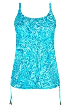 Amoena Prothesen-Tankini-Oberteil Malibu -Mode Dessous Geschäft Amoena Tankini Top Malibu TA 71647 himmelblau weiss 04 1280x1280