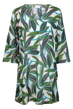 Tunika Green Leaves -Mode Dessous Geschäft Charmline XanaduBeach Tunika Green Leaves C3767 7 947 985 03 1280x1280
