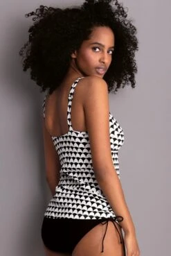 Rosa Faia Tankini-Oberteil Malaika -Mode Dessous Geschäft Rosa Faia Tankini OT Malaika 8855 1 430 schwarz weiss 03 1280x1280